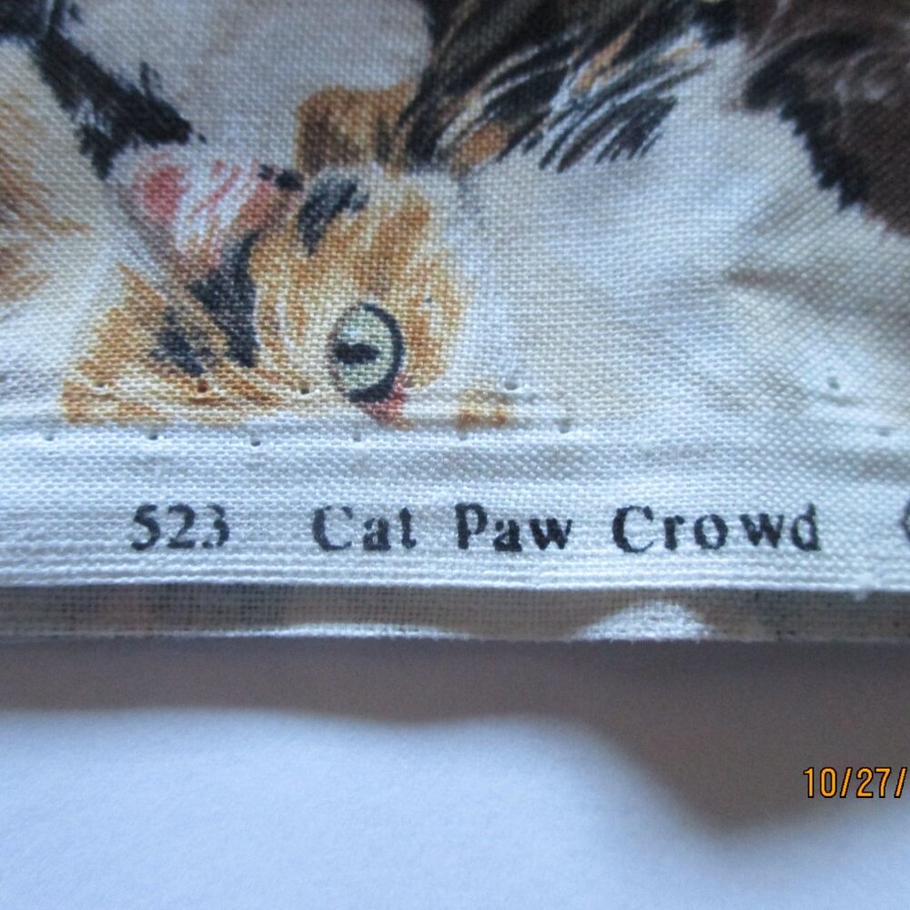 MAKOWER UK CAT PAW CROWD/1 YD./NEW - Picture 3 of 5